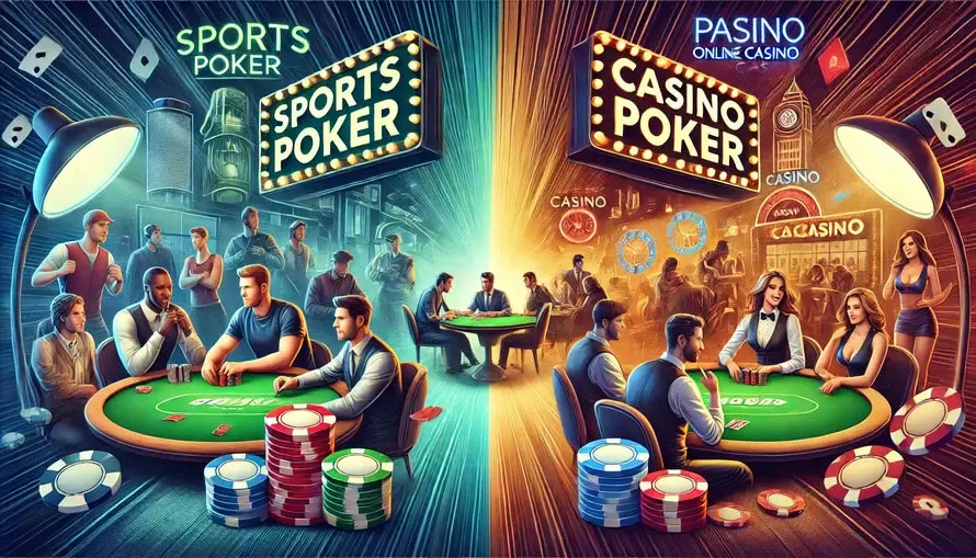 Póker deportivo o póker de casino