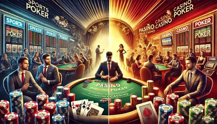 Poker sportif vs poker de casino