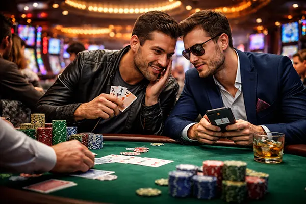 Pilhas de fichas em torneio